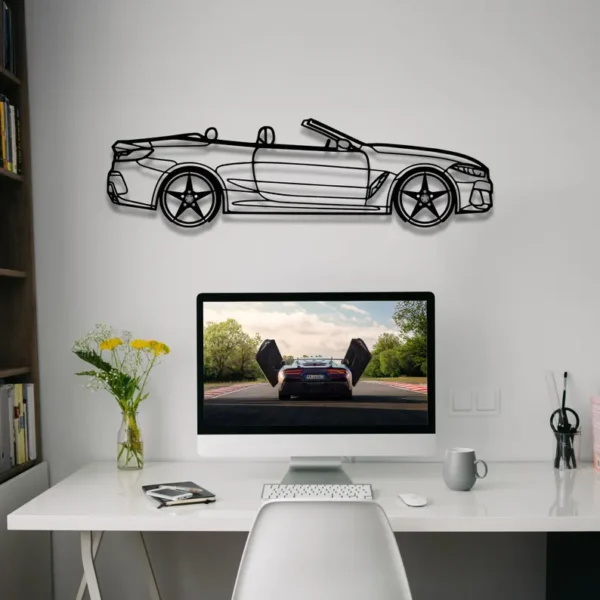 BMW 850i Wooden wall decor