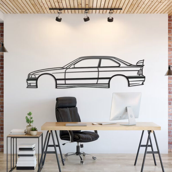 BMW E36 Wooden wall decor