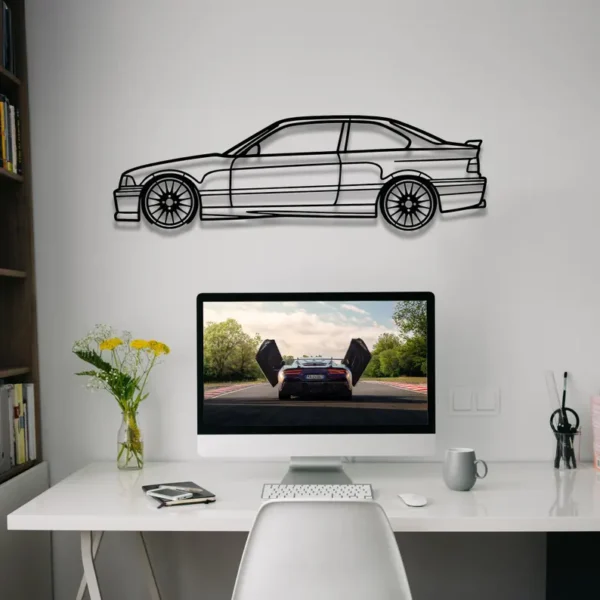 BMW E36 Wooden wall decor