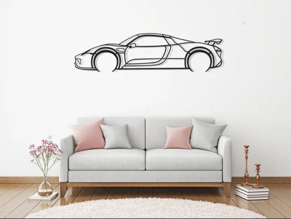 Porsche 918 wall art