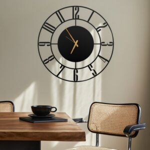 Latin Numerals Wall Clock