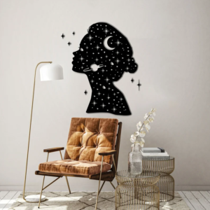 Moonlight Thoughts - Woman Wall Art